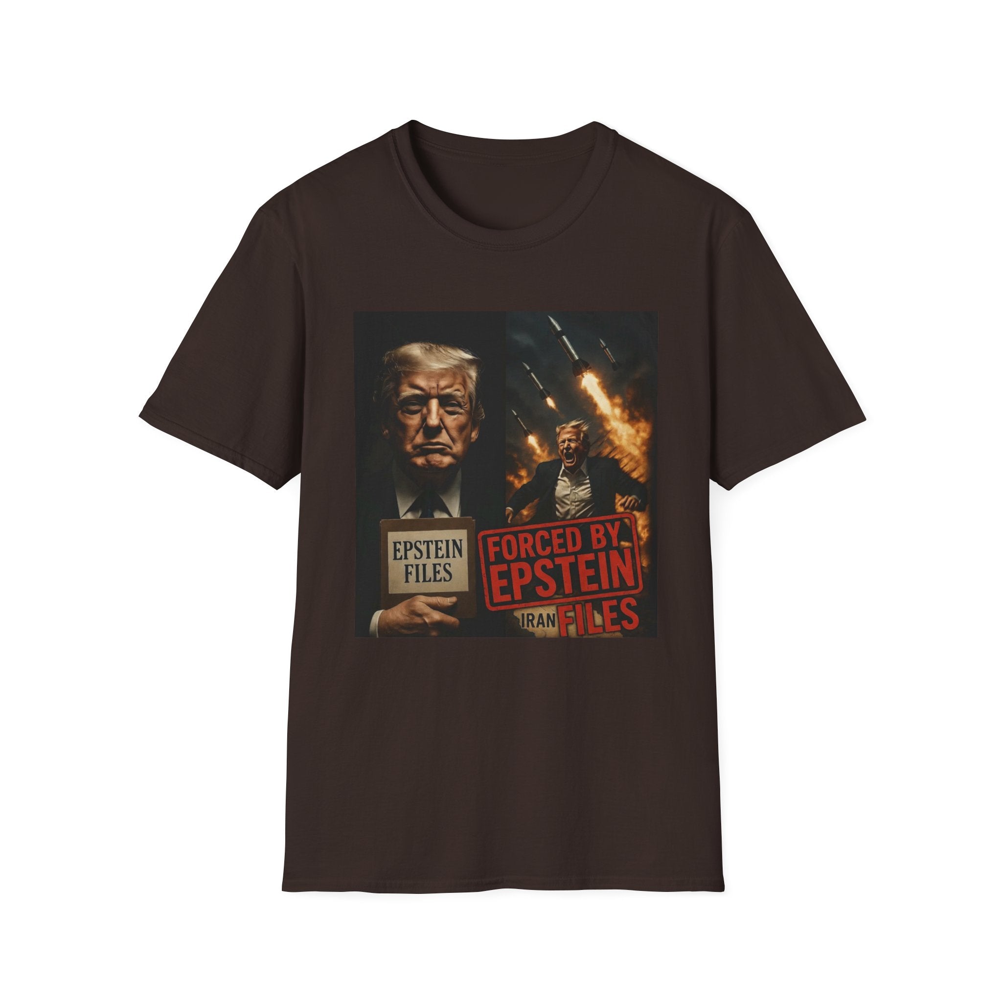 Funny Trump-Epstein T-Shirt Conspiracy Theory Unique Unisex Softstyle Tshirt