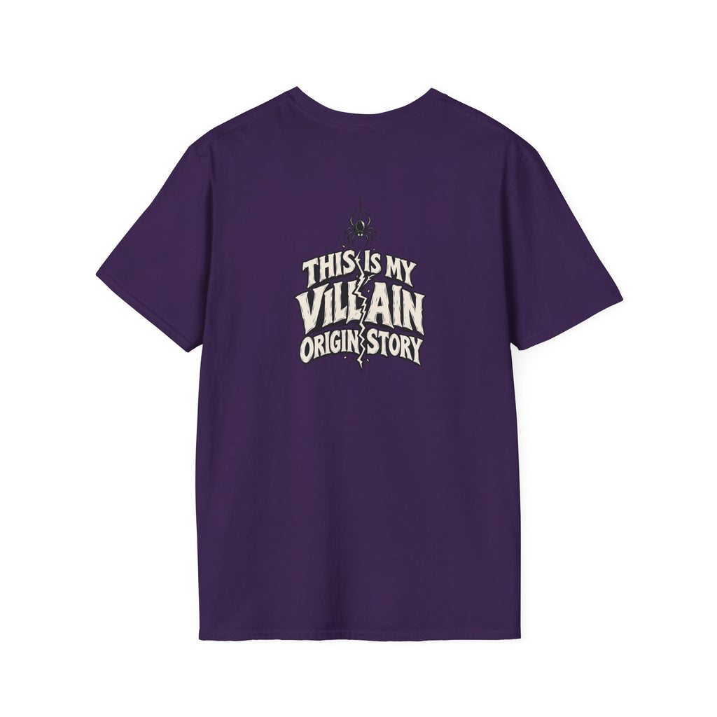 Dark Humor Halloween Shirt This Is My Villain Origin Story Funny Sarcastic Unisex Softstyle Tee Adult Halloween Gift