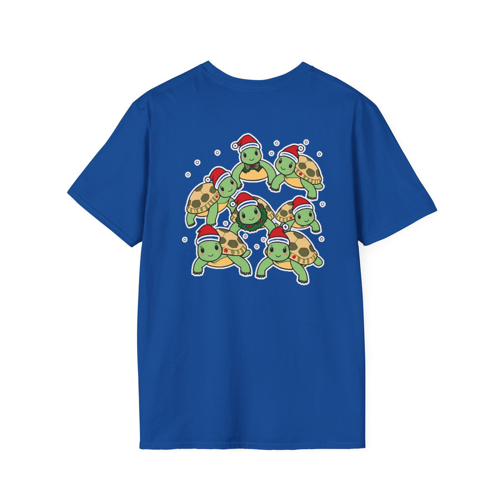 Christmas Turtles Family T-Shirt | Cute Cartoon Unique Holiday Design Gift Shirt