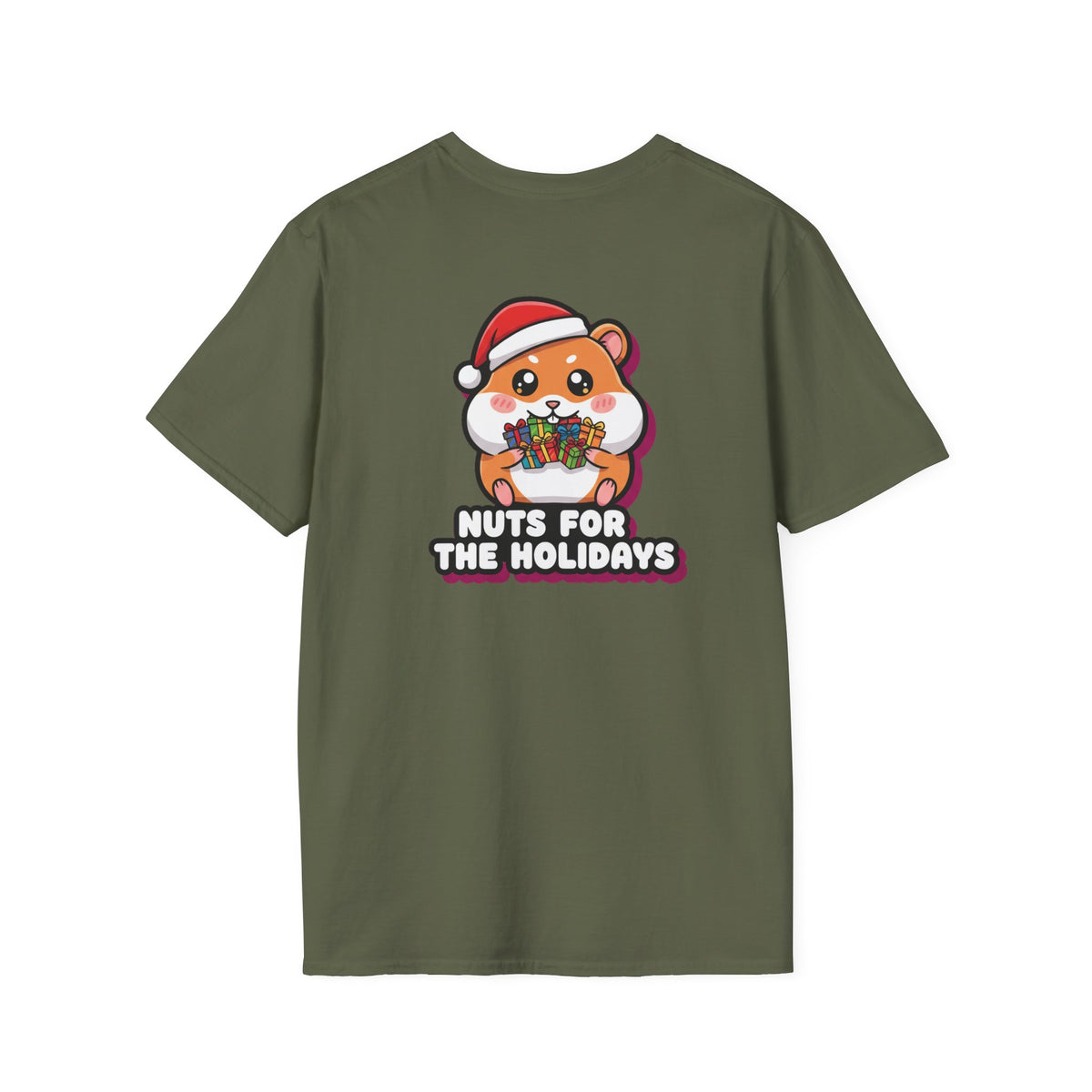 Cute Christmas Shirt Nuts For The Holidays Funny Animal Unisex Softstyle Tee Christmas Gift