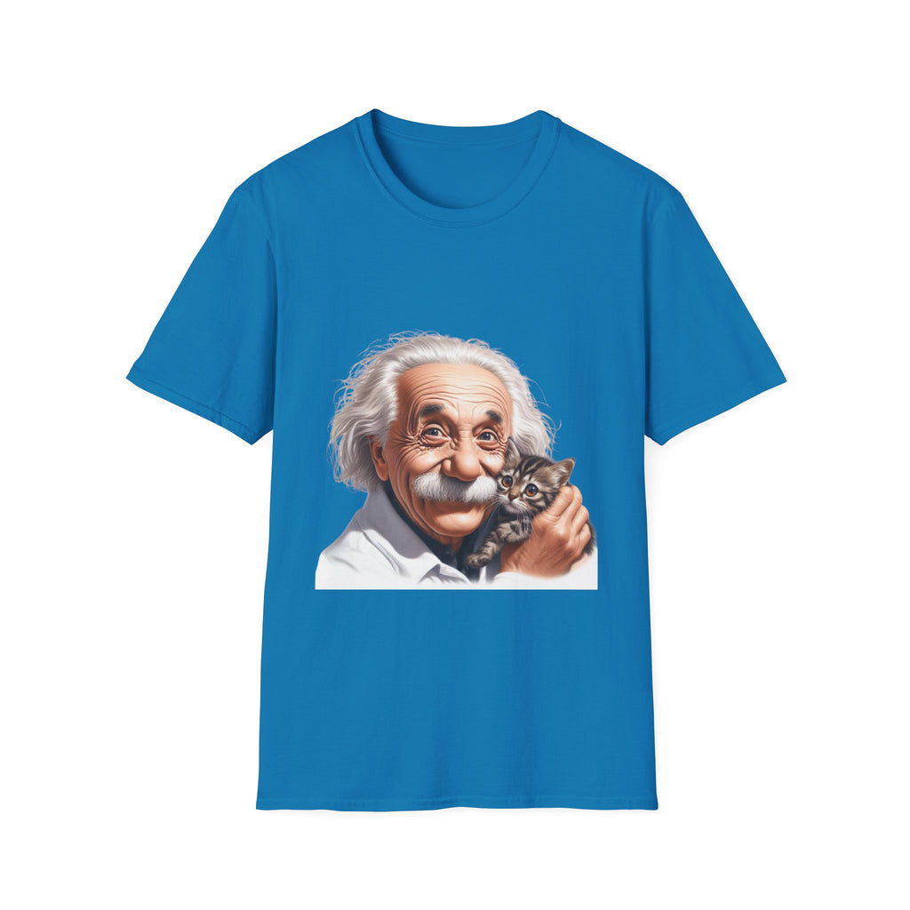 Funny Albert Einstein T-Shirt Unisex Softstyle T-Shirt Cotton Unique Gift German