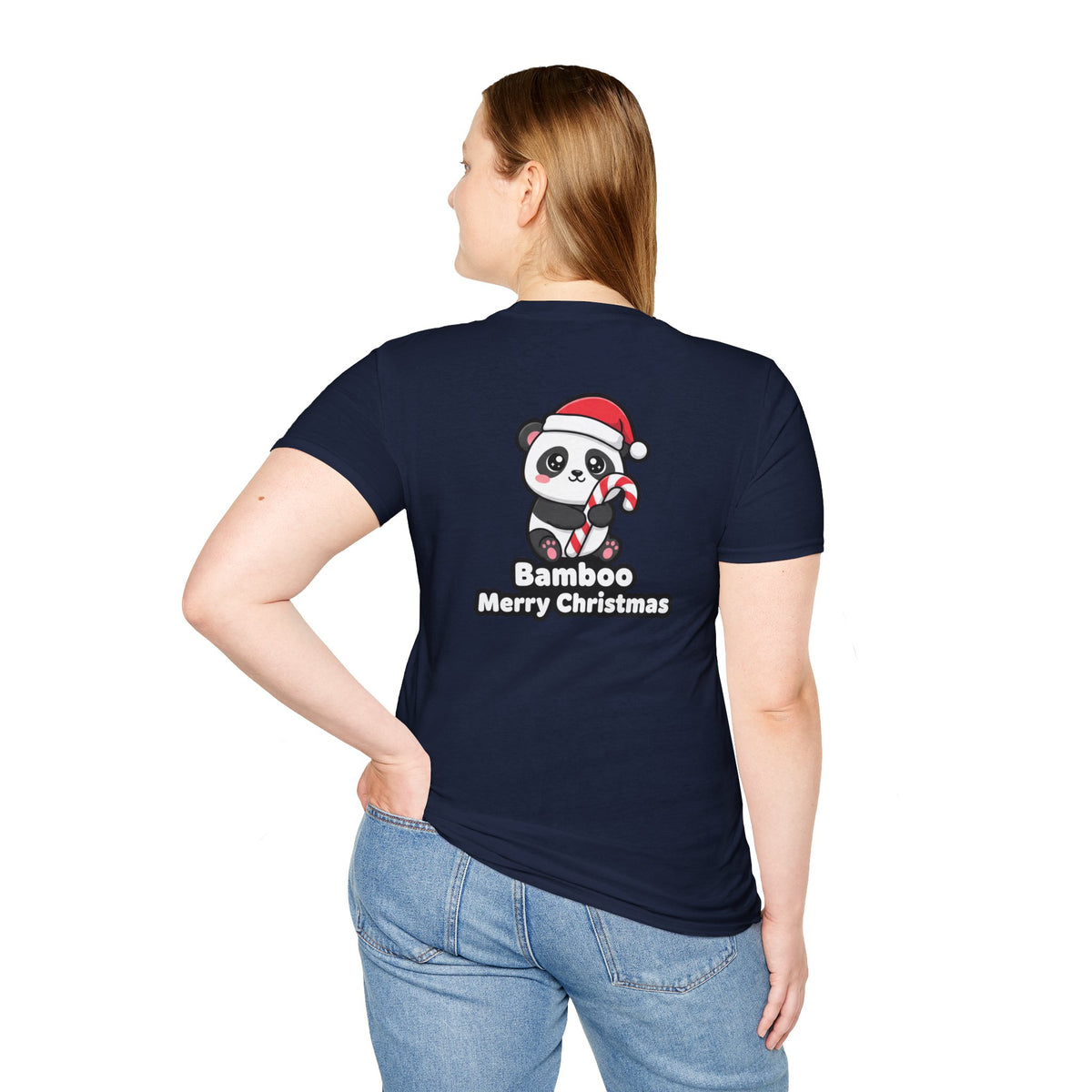 Cute Christmas Shirt Bamboo Merry Christmas Funny Animal Unisex Softstyle Tee Christmas Gift