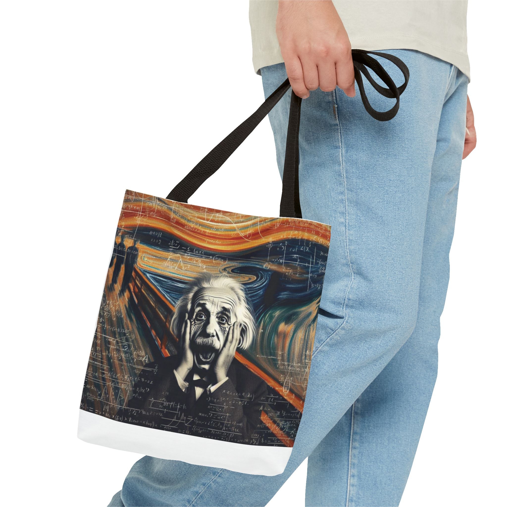 Funny Einstein Tote Bag (AOP) Bags Lady Women Mom Outdoor Style Fashion Gift New