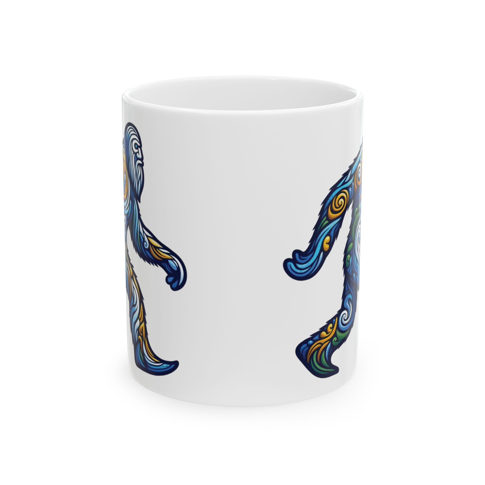 Funny Bigfoot Sasquatch Yeti Ceramic Mug Unique Gift Tea Coffee Cup Art 11oz New