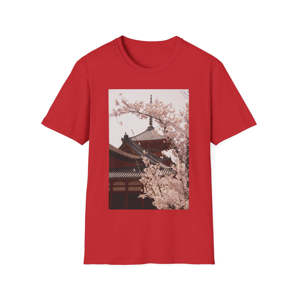 Japanese Art Shirt Sakura Cherry Blossom Japan's Flower Unisex Softstyle T-Shirt