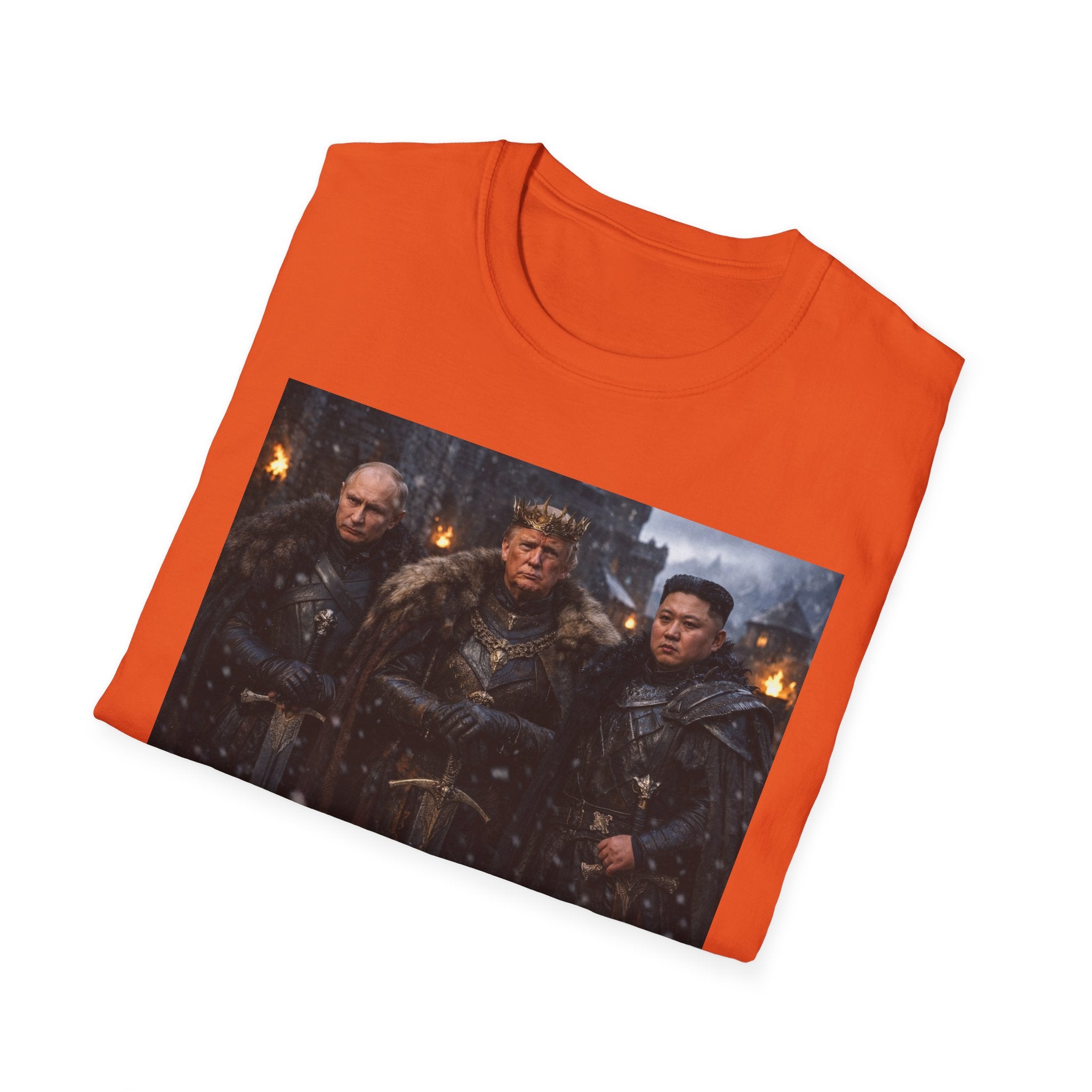 Funny Trump Putin Kim Jong Unique T-Shirt Artwork Throne Unisex Softstyle Tshirt