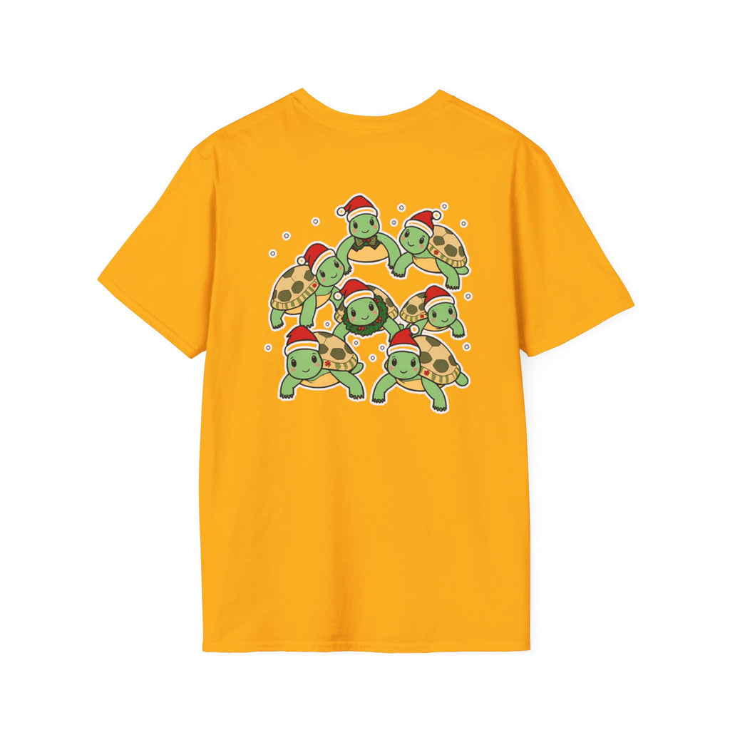 Christmas Turtles Family T-Shirt | Cute Cartoon Unique Holiday Design Gift Shirt