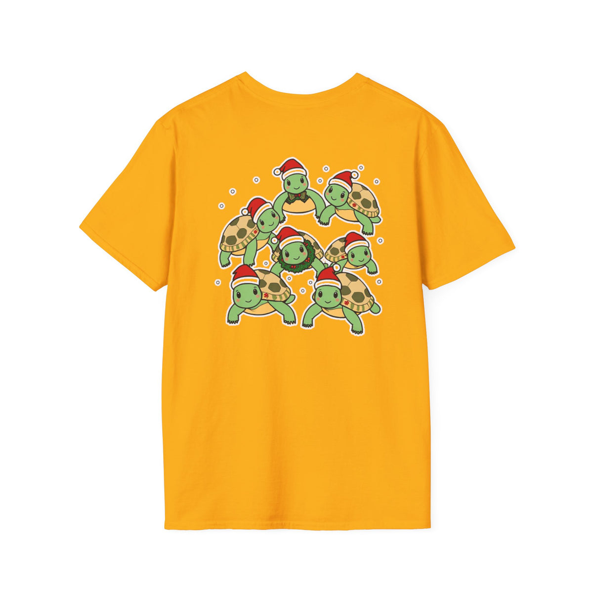 Christmas Turtles Family T-Shirt | Cute Cartoon Unique Holiday Design Gift Shirt