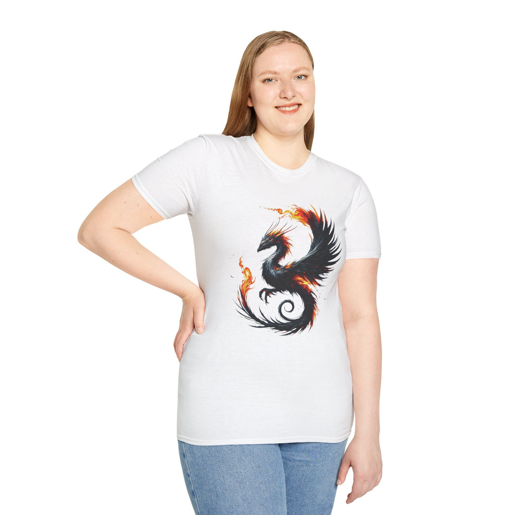 Dragon T-shirt Mens Graphic Tee Clothing Apparel Chinese Symbol Unisex Softstyle Unique Tshirt Best Gift