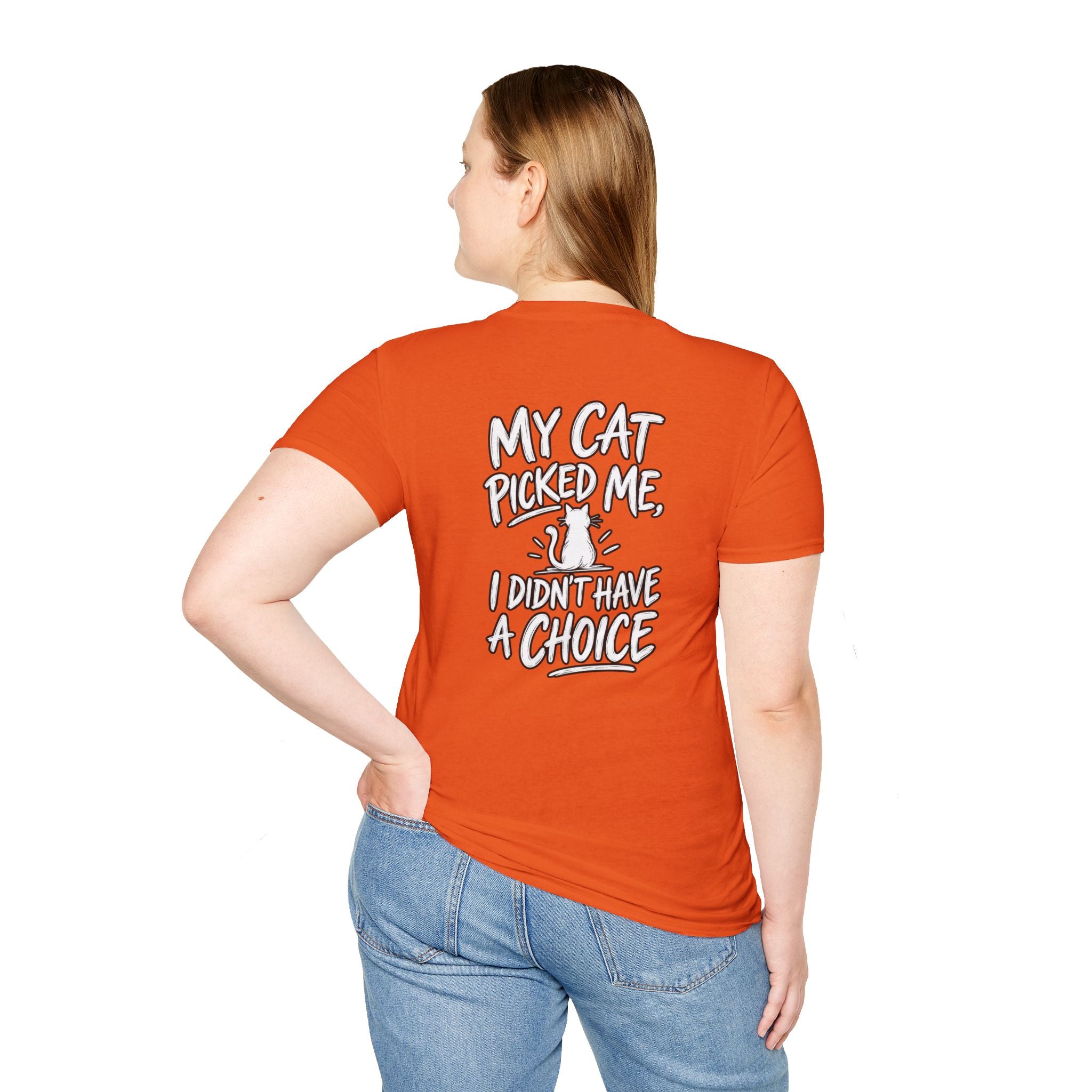 Cat Dad Shirt My Cat Picked Me Dark Humor Sarcastic Graphic Tee Unique Gift Funny Tshirt