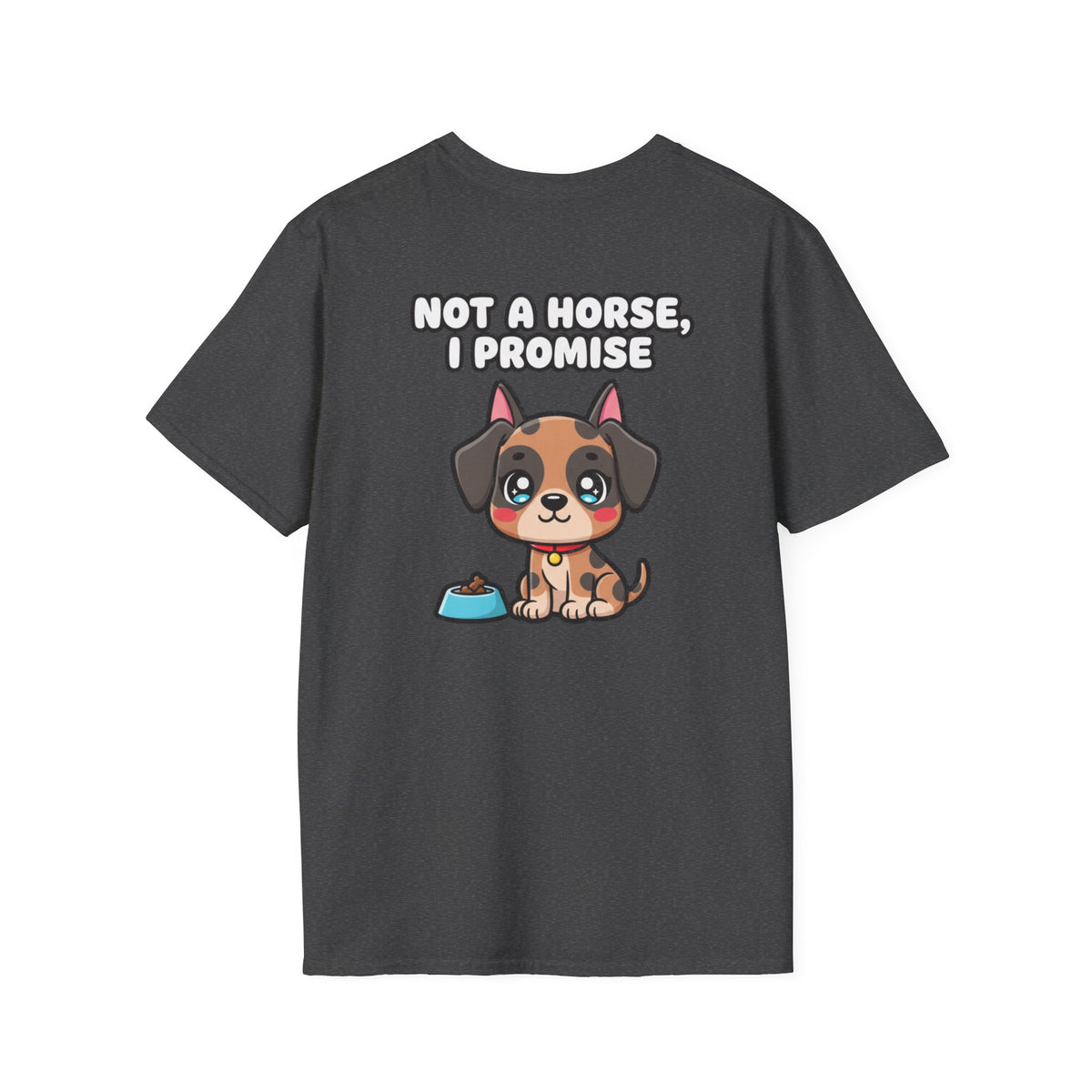 Cute Great Dane Shirt Not A Horse, I Promise Funny Dog Lover Unisex Softstyle Tee Gift