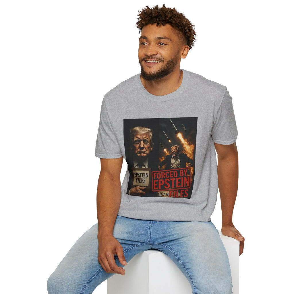 Funny Trump-Epstein T-Shirt Conspiracy Theory Unique Unisex Softstyle Tshirt