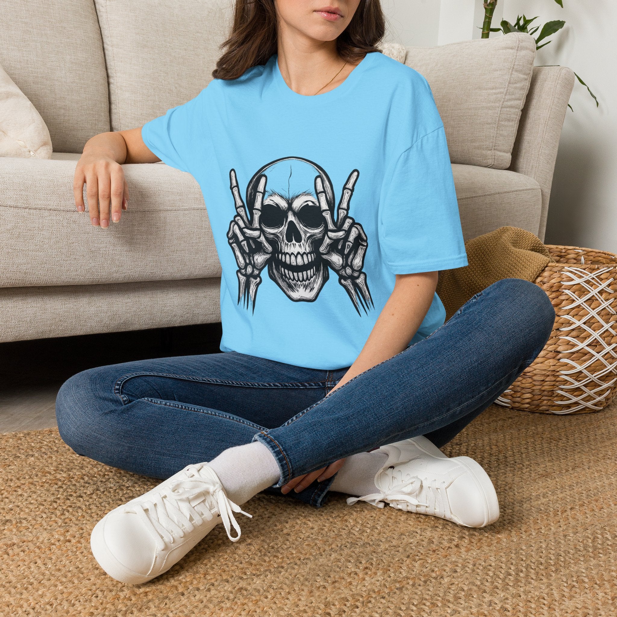 Mens Skull T-shirt Graphic Tees Skeleton Apparel Clothing Skulls Accessories Best Gift
