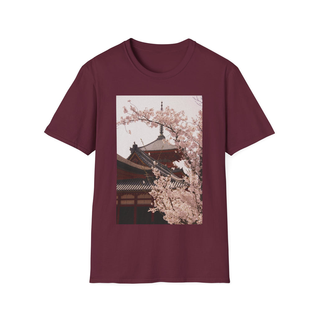 Japanese Art Shirt Sakura Cherry Blossom Japan's Flower Unisex Softstyle T-Shirt