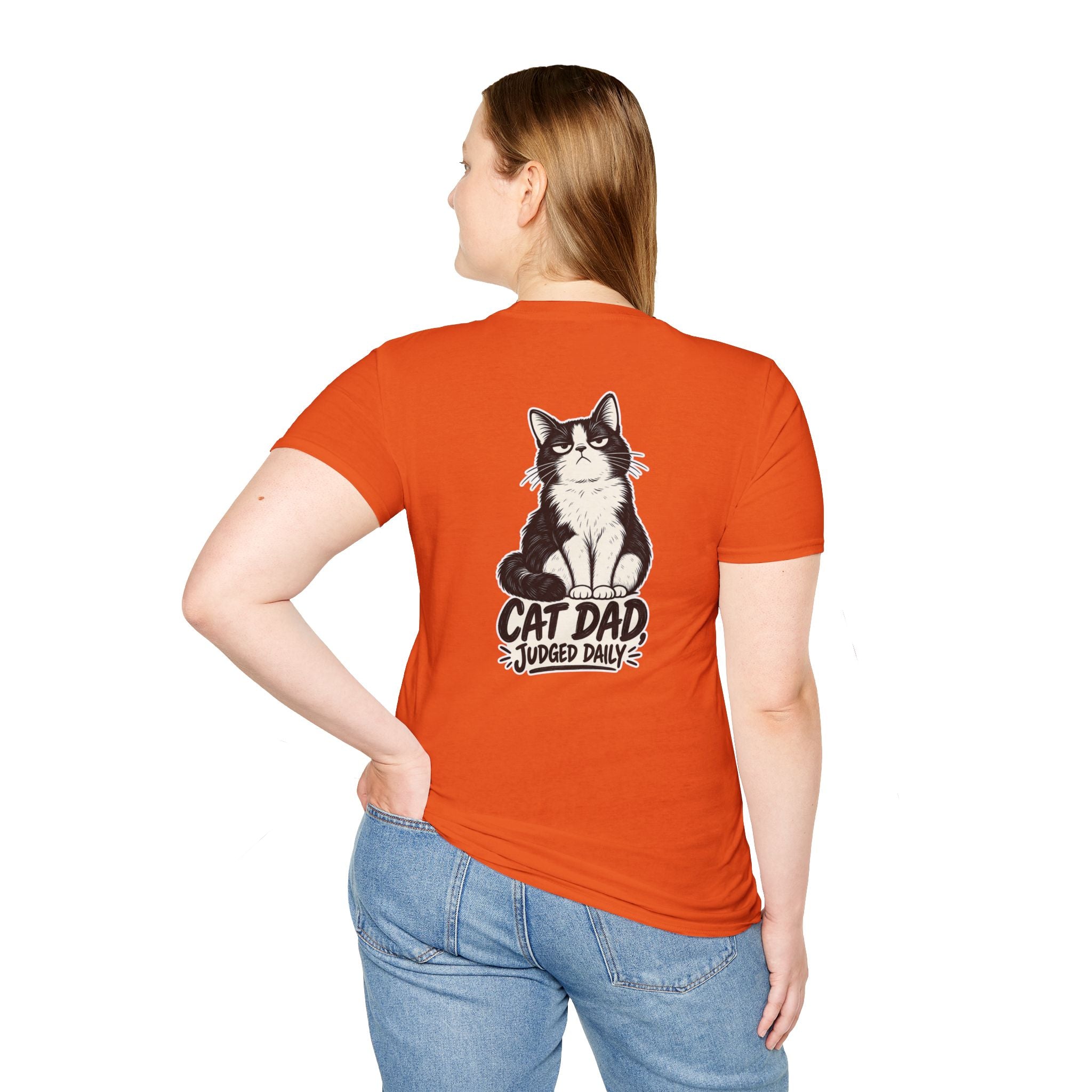 Cat Dad Shirt Judged Daily Funny Cat Lover Graphic Tee Dark Humor Tee Unique Gift Funny Tshirt
