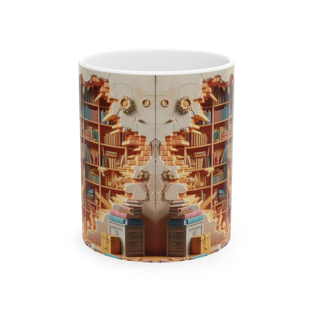 3D Bookshelf Mug-Library Mugs Book Lover Ceramic Mug Coffee Cup Gifts For Woman 2026