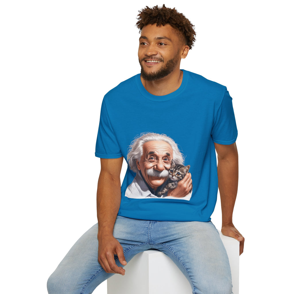 Funny Albert Einstein T-Shirt Unisex Softstyle T-Shirt Cotton Unique Gift German