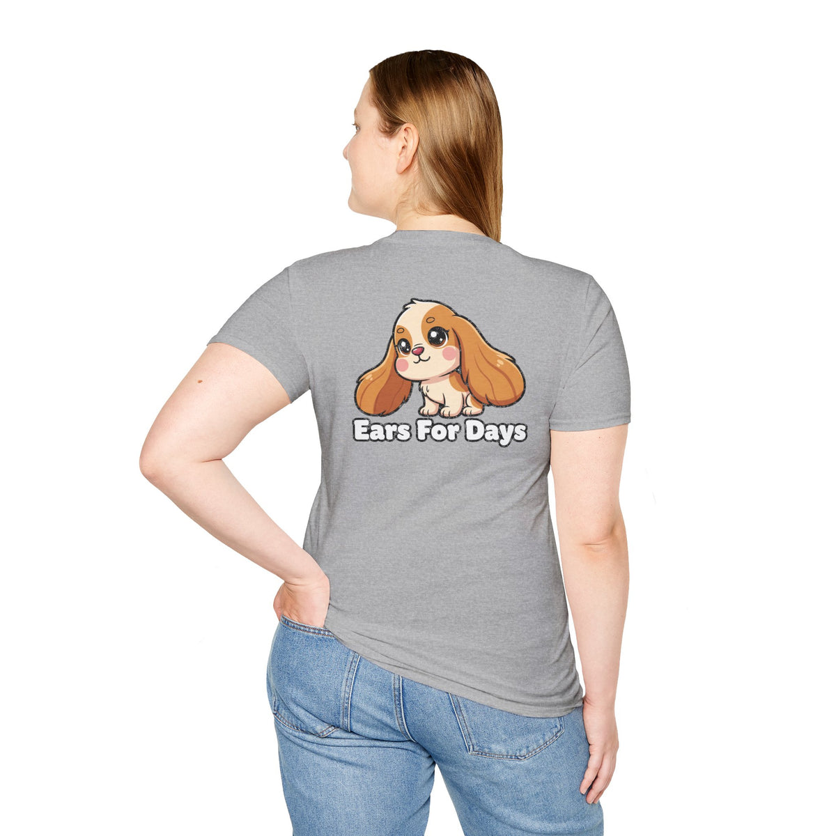 Cute Cocker Spaniel Shirt Ears For Days Funny Dog Lover Unisex Softstyle Tee Gift