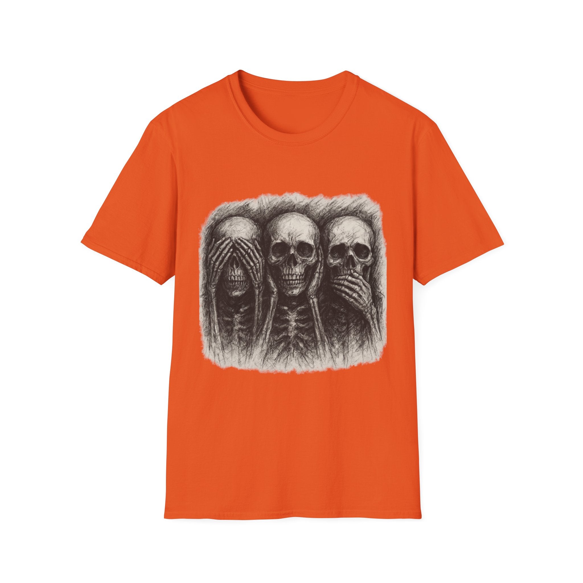 Mens Skull T-shirt Graphic Tees Skeleton Apparel Clothing Skulls Accessories Best Gift