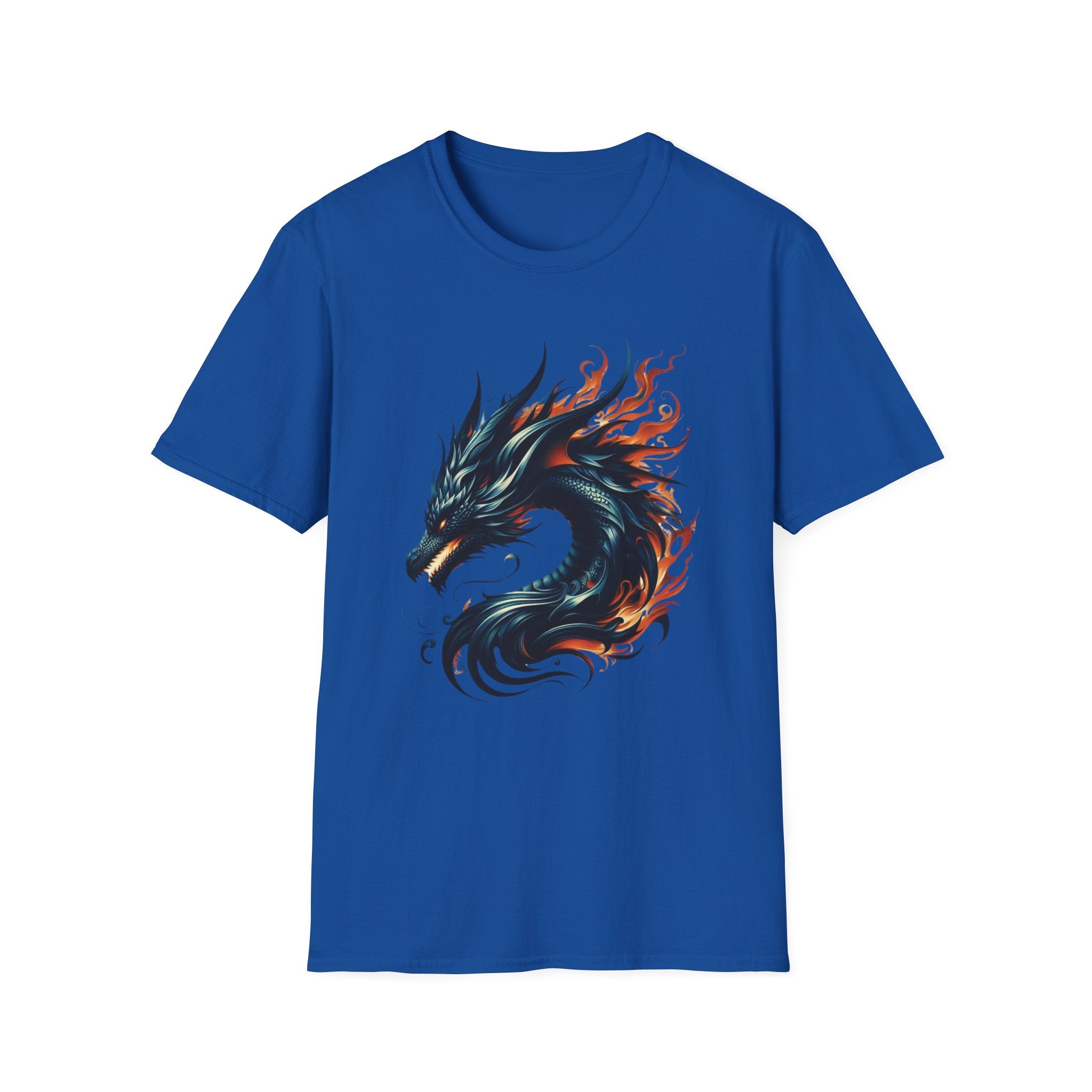 Dragon T-shirt Mens Graphic Tee Clothing Apparel Chinese Symbol Unisex Softstyle