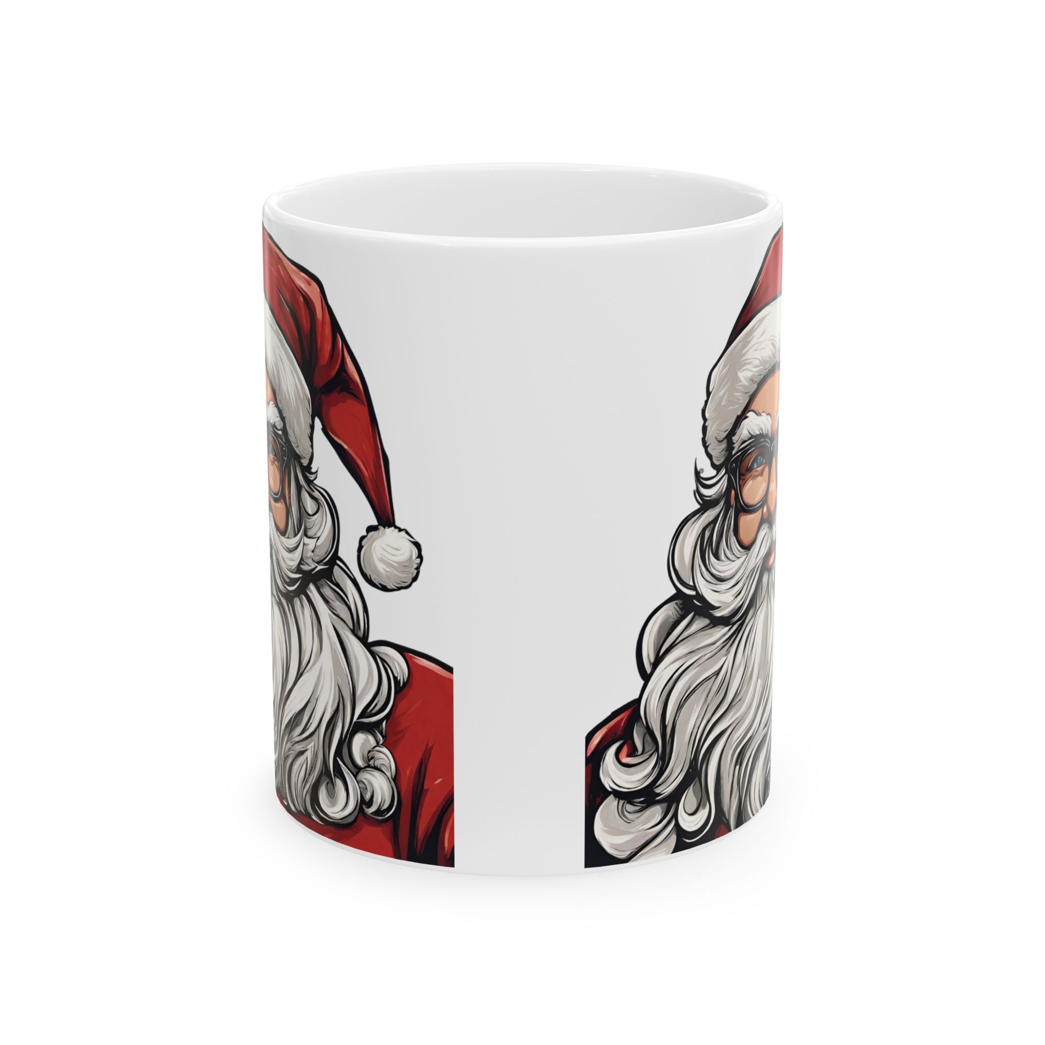 Christmas Mug Unique Santa Claus Mug Funny Cute Tea Coffee Cup Kids Friends 11oz
