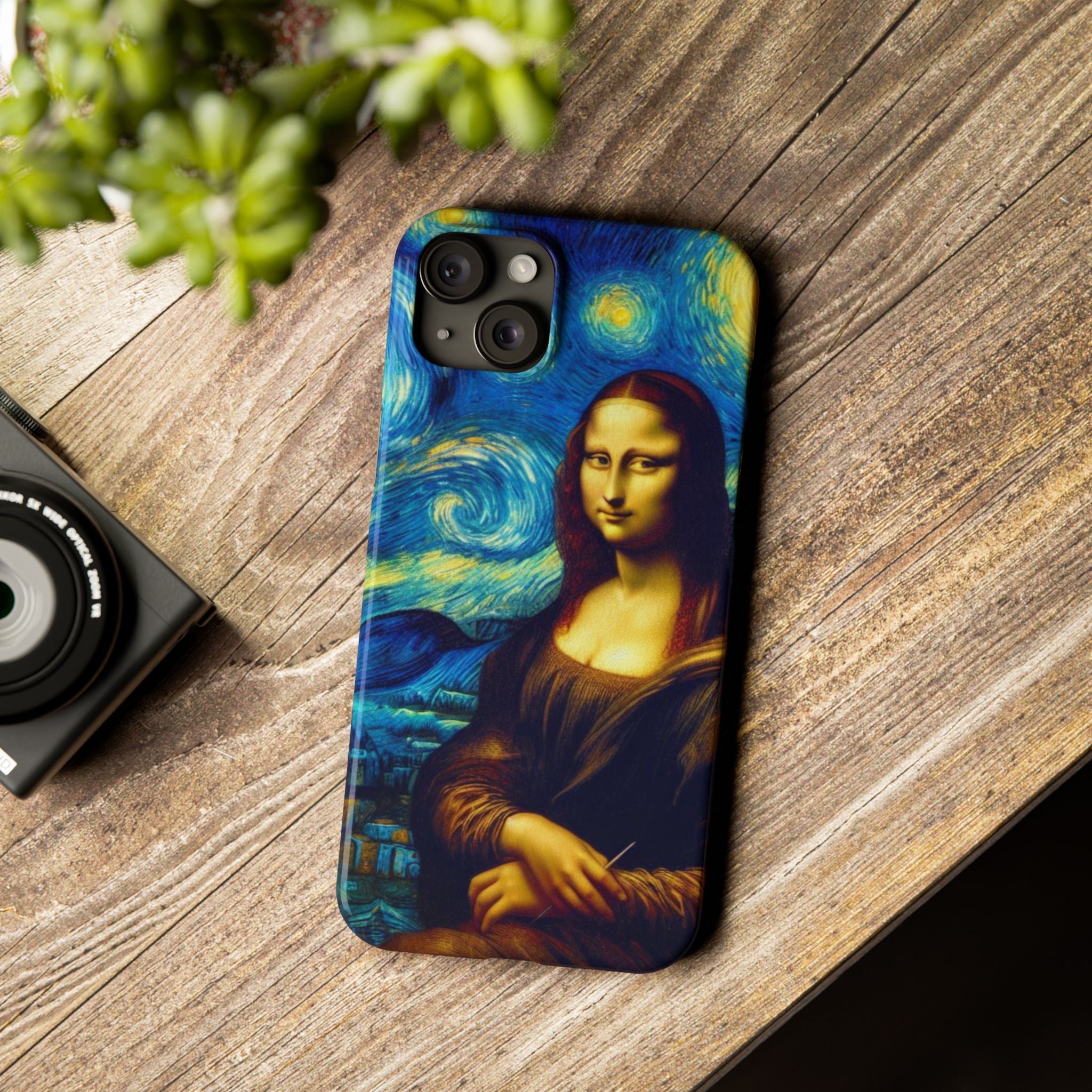 Funny Mona Lisa Phone Cases Van Gogh Starry Night Case Unique Gift iPhone 17 New