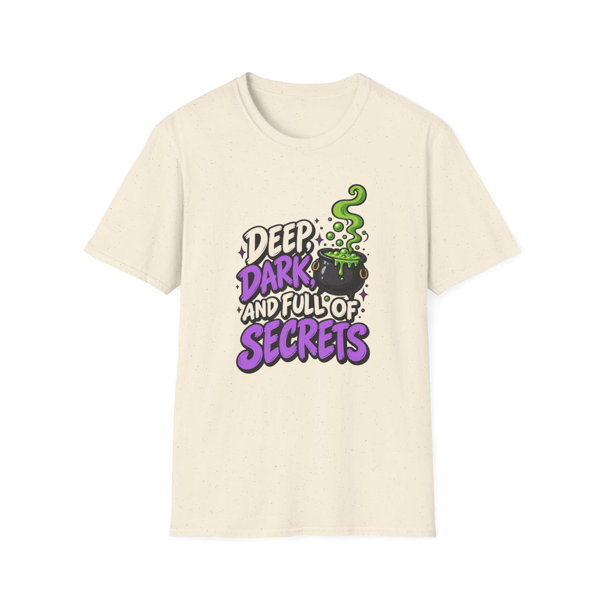 Funny Halloween Shirt DEEP DARK AND FULL OF SECRETS Novelty Tee Graphic T-Shirt