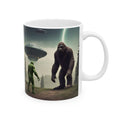 Funny Coffee Bigfoot Mug Alien Mug Believe Ceramic 11oz Cute Sasquatch Gift Cup