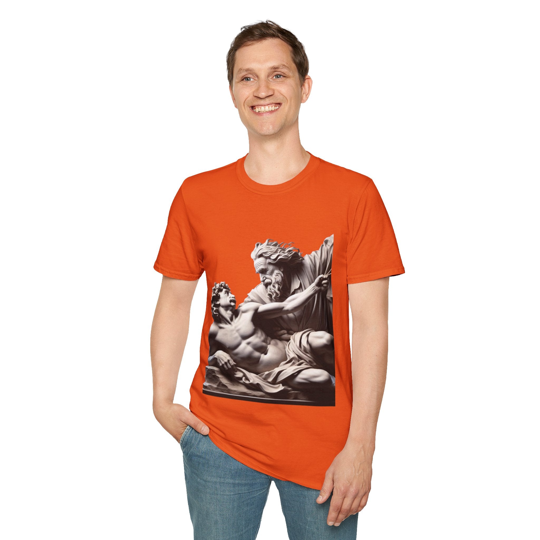 Funny Albert Einstein Unisex Softstyle T-Shirt Unique Gift Cotton T-shirt Art