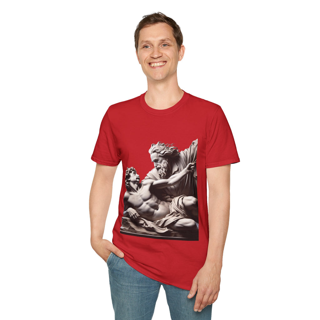 Funny Albert Einstein Unisex Softstyle T-Shirt Unique Gift Cotton T-shirt Art