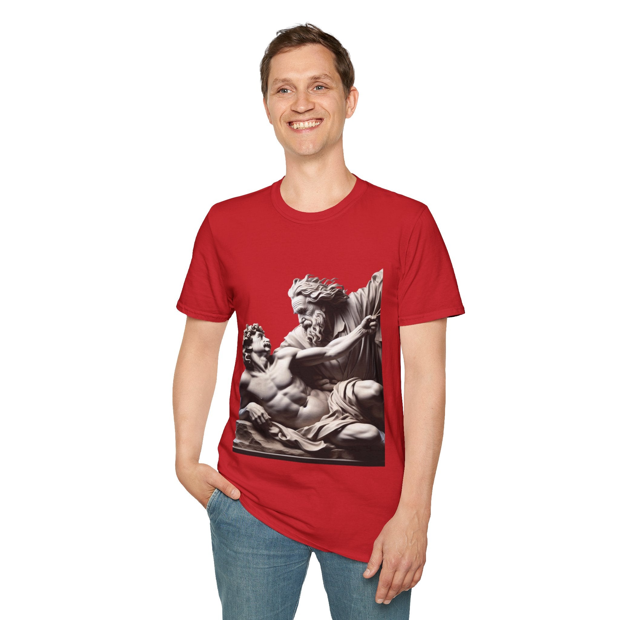 Funny Albert Einstein Unisex Softstyle T-Shirt Unique Gift Cotton T-shirt Art
