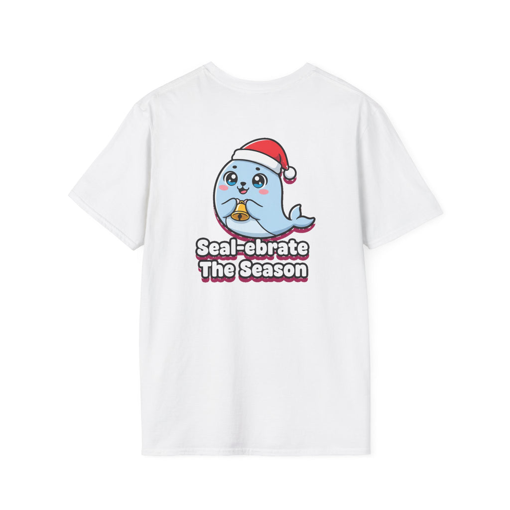 Cute Christmas Shirt Sealebrate The Season Funny Animal Unisex Softstyle Tee Christmas Gift