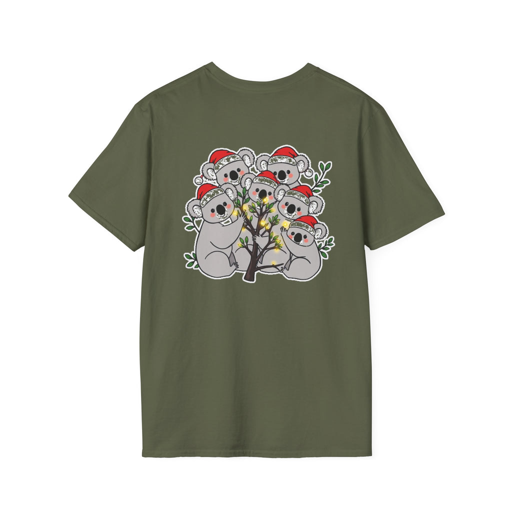 Cute Christmas Koalas Shirt Funny Santa Hat Unisex Softstyle Tee Unique Shirt Gift