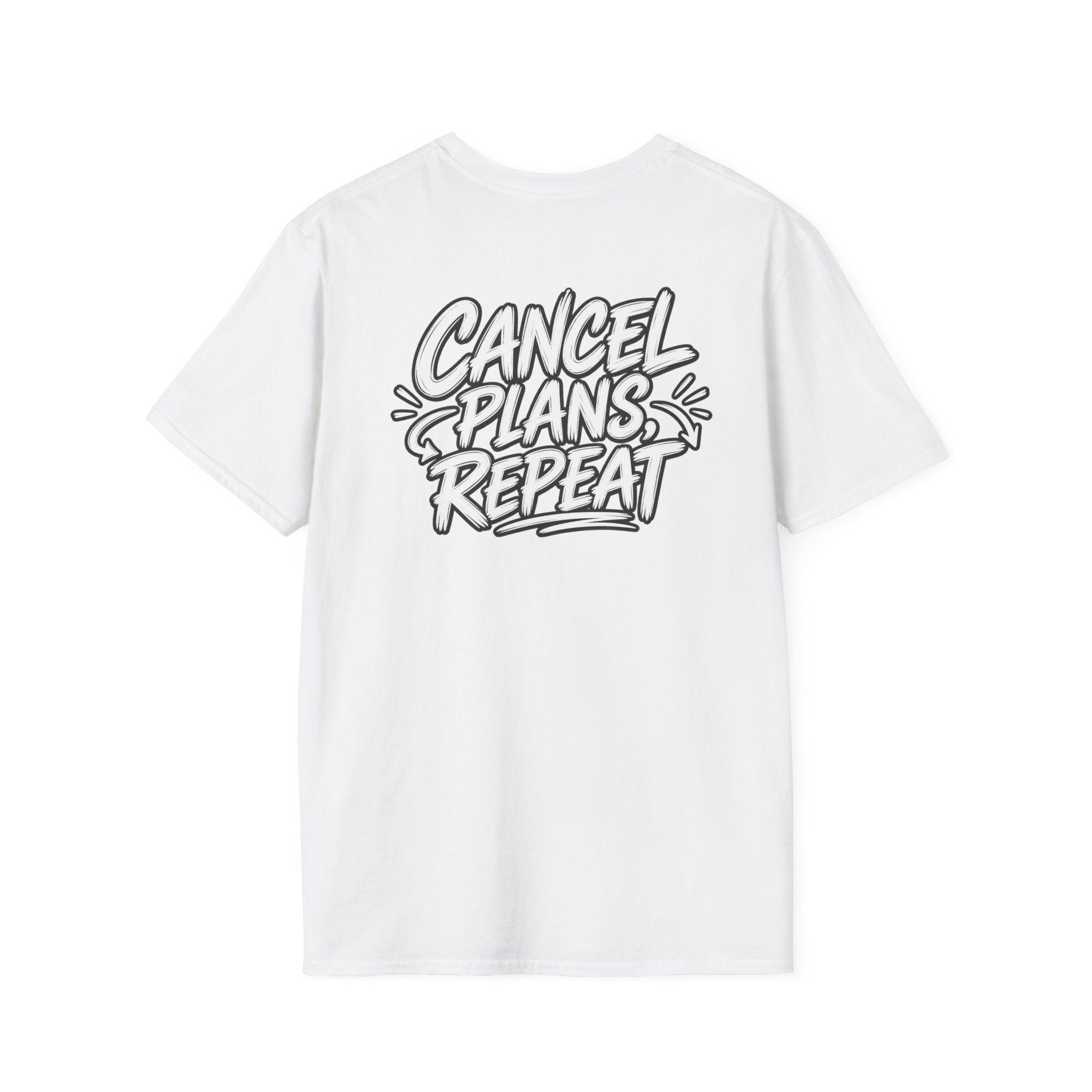 Introvert Shirt Cancel Plans Repeat Funny Dark Humor Sarcastic Graphic Tee Funny Office Tshirt