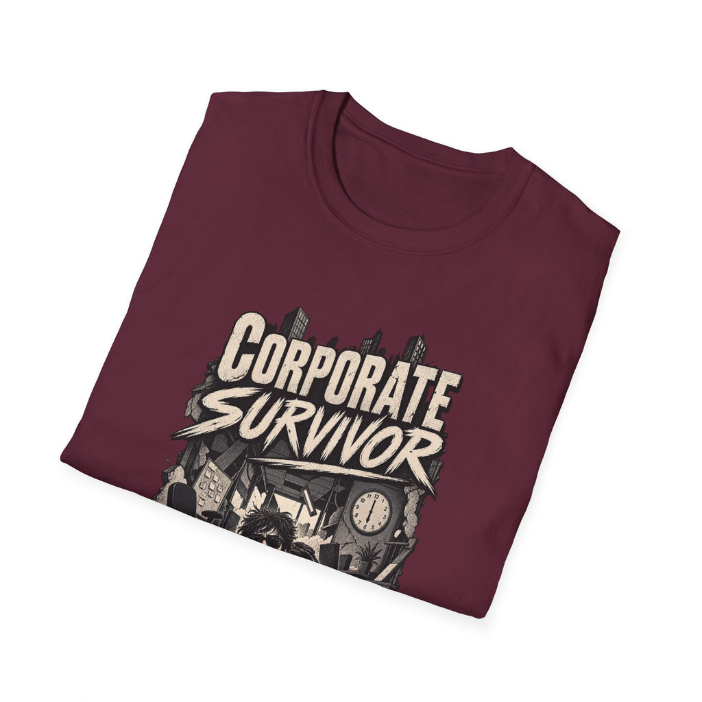 Funny Dark Humor Tshirt — Funny Office Tshirt Dark Humor Graphic Tee Unique Coworker Gift CORPORATE SURVIVOR Shirt