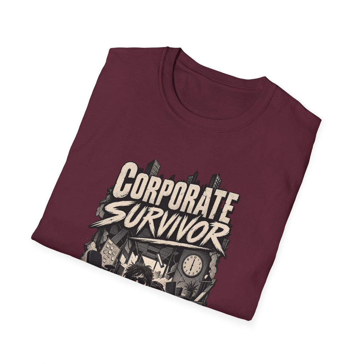 Funny Dark Humor Tshirt — Funny Office Tshirt Dark Humor Graphic Tee Unique Coworker Gift CORPORATE SURVIVOR Shirt