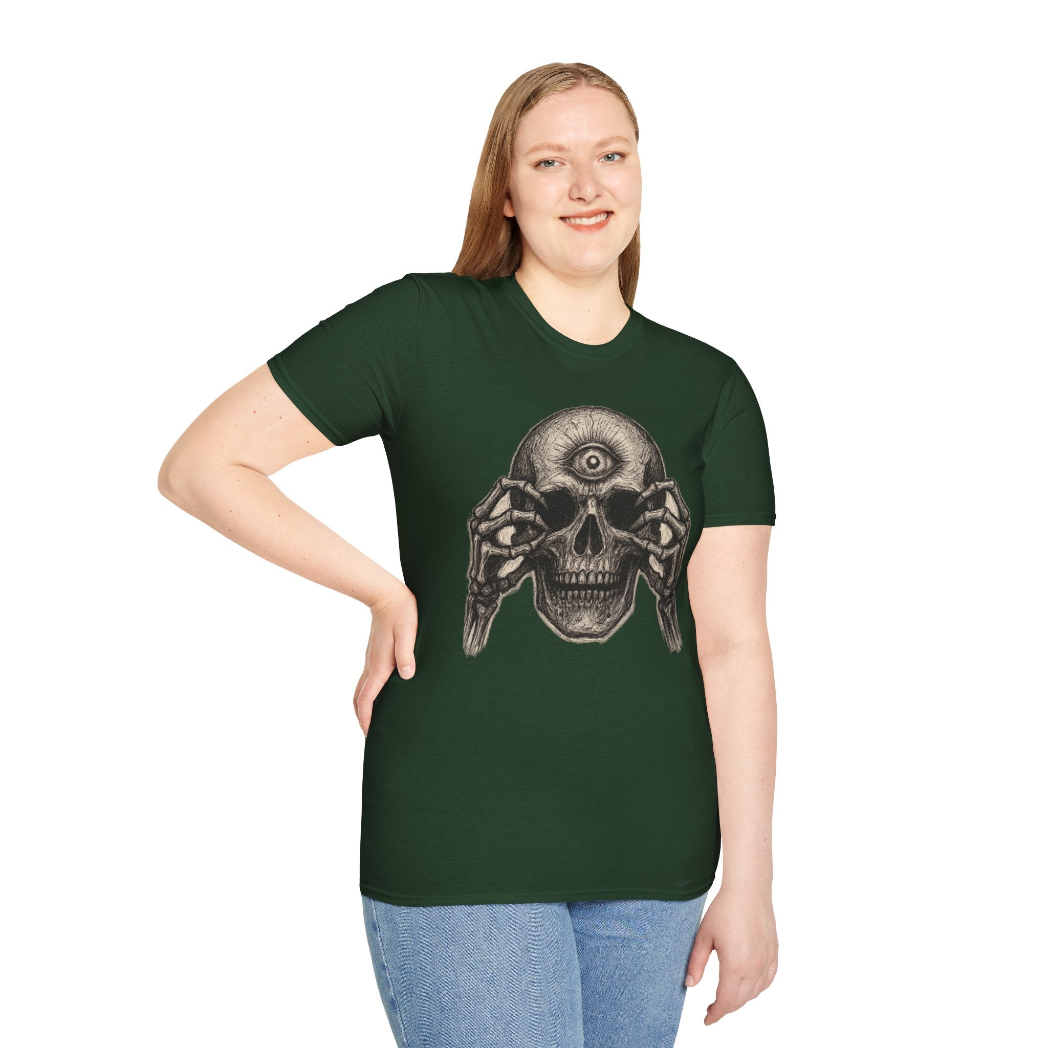 Mens Skull T-shirt Graphic Tees Skeleton Apparel Clothing Skulls Accessories Best Gift