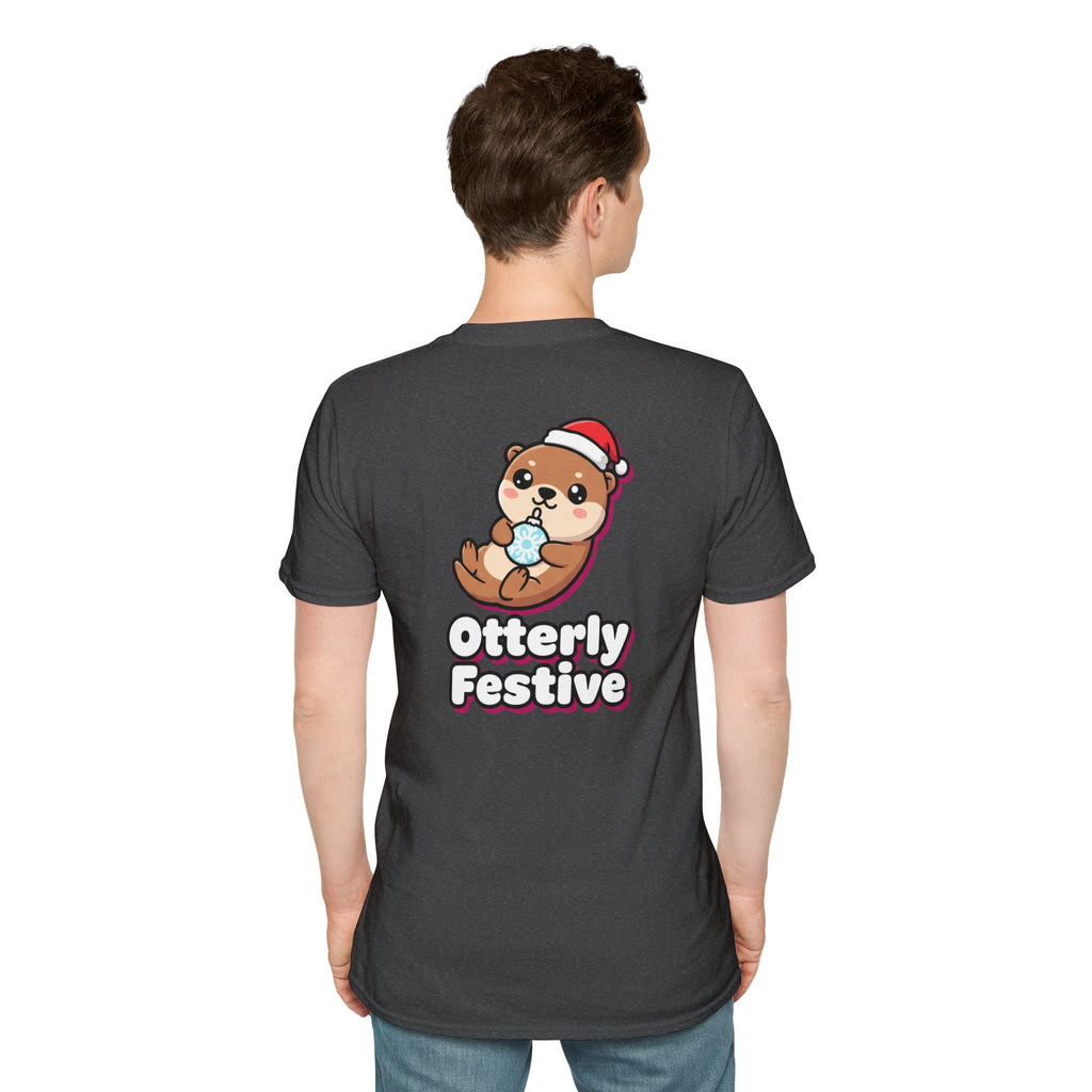 Cute Christmas Shirt Otterly Festive Funny Animal Unisex Softstyle Tee Christmas Gift