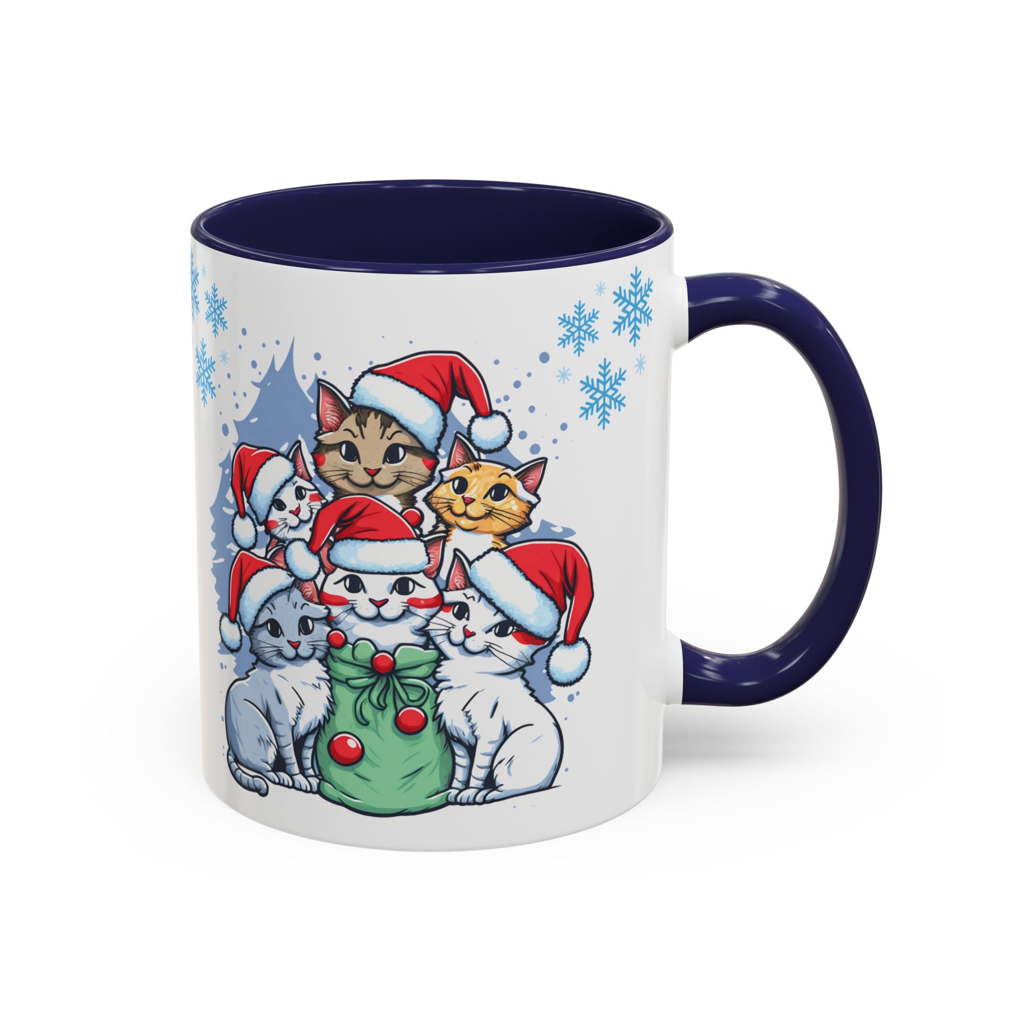 Christmas Ceramic Mug Cat Best Gift Holiday Festive Cup Christmas Gift Cute Kids