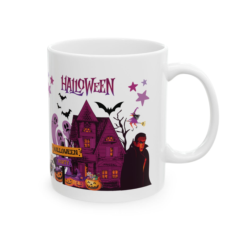 Cute Happy Halloween Party Funny Coffee Mug Gift For Kid Pumpkin Spooky Boo 11oz