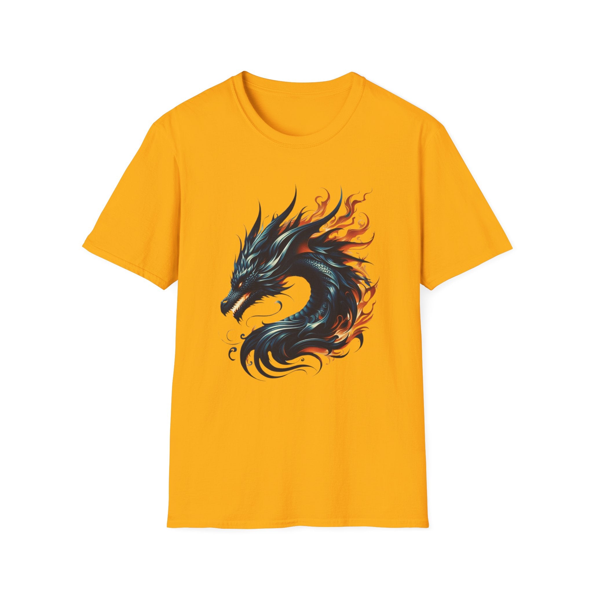 Dragon T-shirt Mens Graphic Tee Clothing Apparel Chinese Symbol Unisex Softstyle