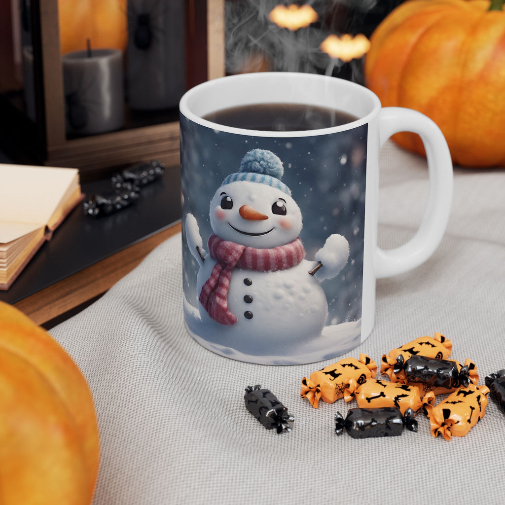 Snowman Mug Christmas Mug Funny Mug Ceramic Coffee Mug Tea Cup Cute Gift Frosty 11oz