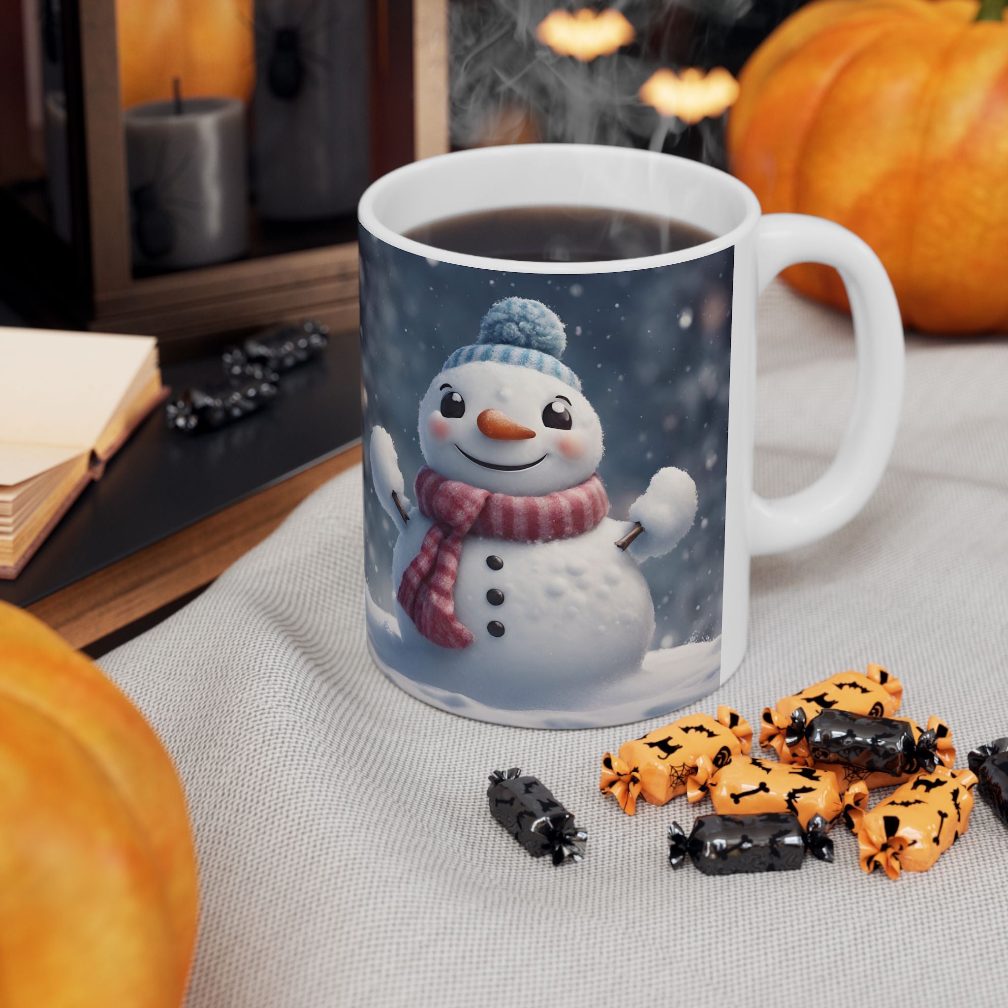 Snowman Mug Christmas Mug Funny Mug Ceramic Coffee Mug Tea Cup Cute Gift Frosty 11oz