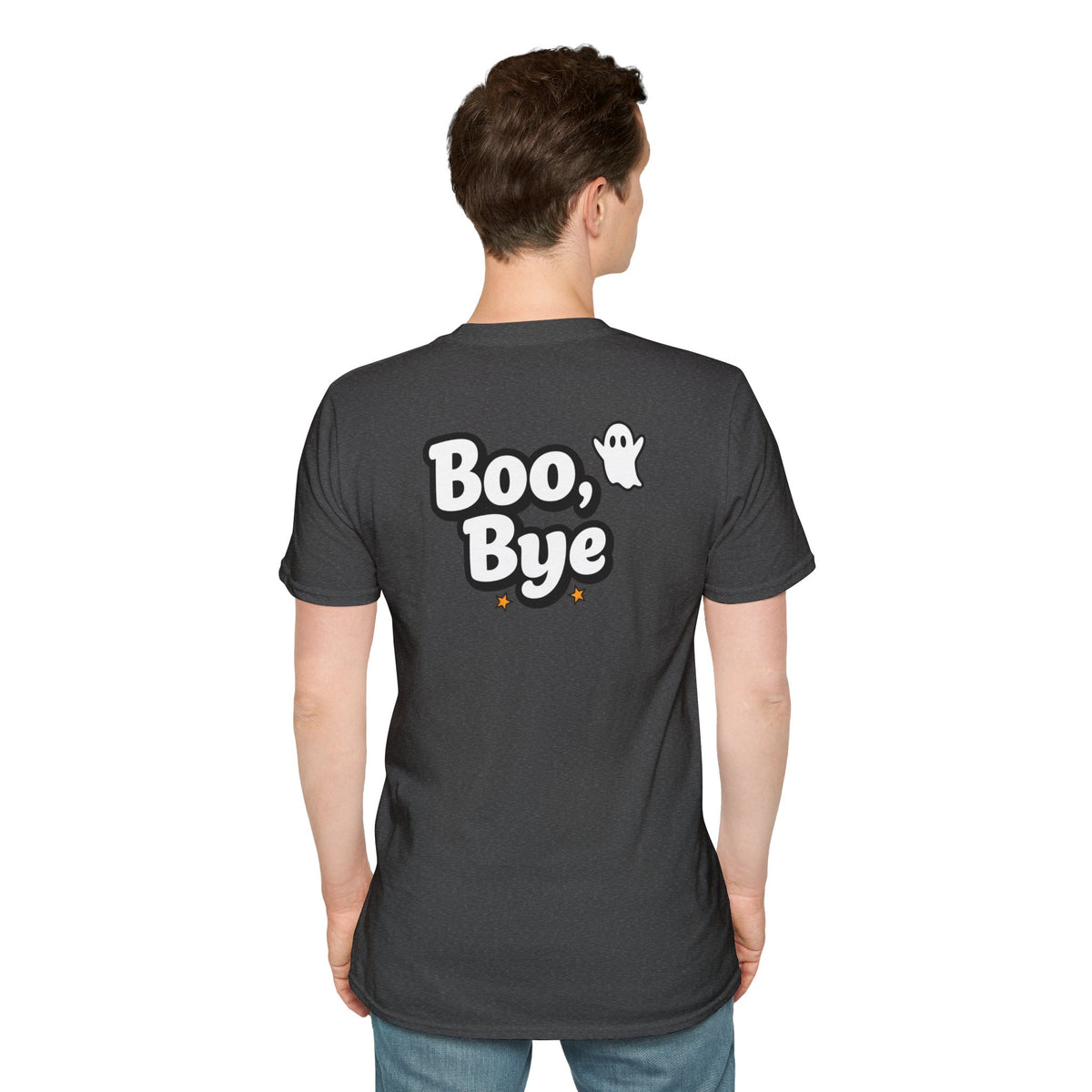 Dark Humor Halloween Shirt Boo Bye Funny Minimalist Ghost Sarcastic Unisex Softstyle Tee Adult Halloween Gift