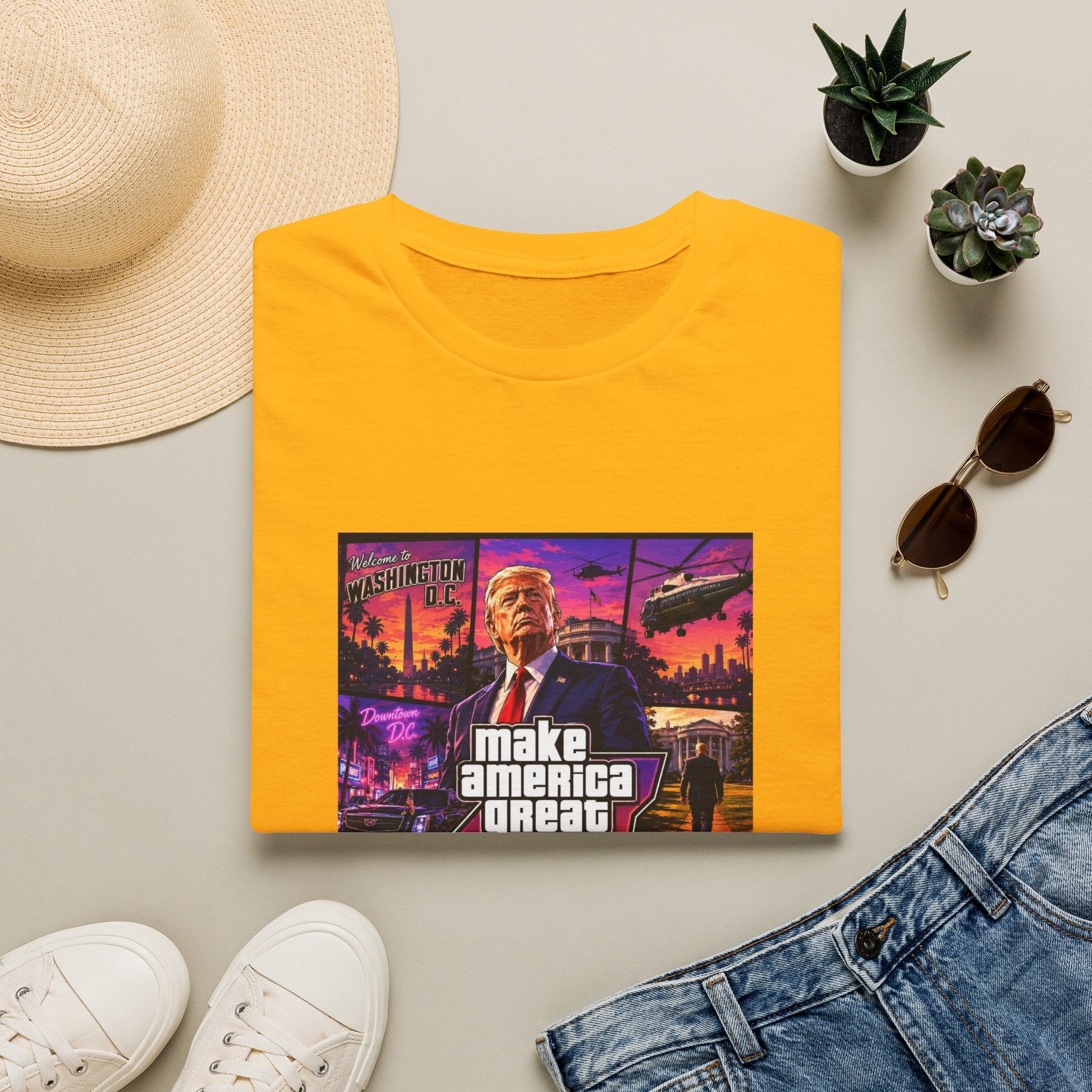 Funny Trump Make America Great Again T-Shirt Patriotic Political Trump Artwork