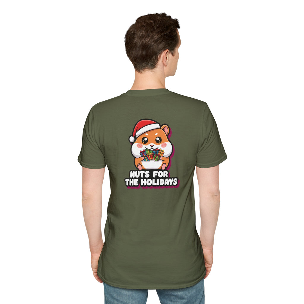 Cute Christmas Shirt Nuts For The Holidays Funny Animal Unisex Softstyle Tee Christmas Gift