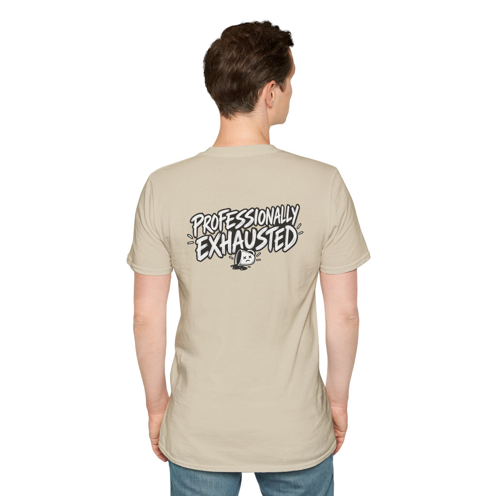 Funny Dark Humor Shirt Professionally Exhausted Funny Office Tee Unique Gift