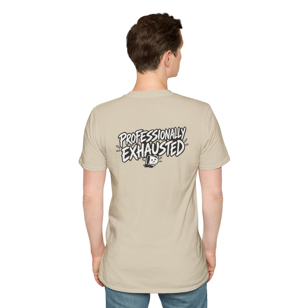 Funny Dark Humor Shirt Professionally Exhausted Funny Office Tee Unique Gift