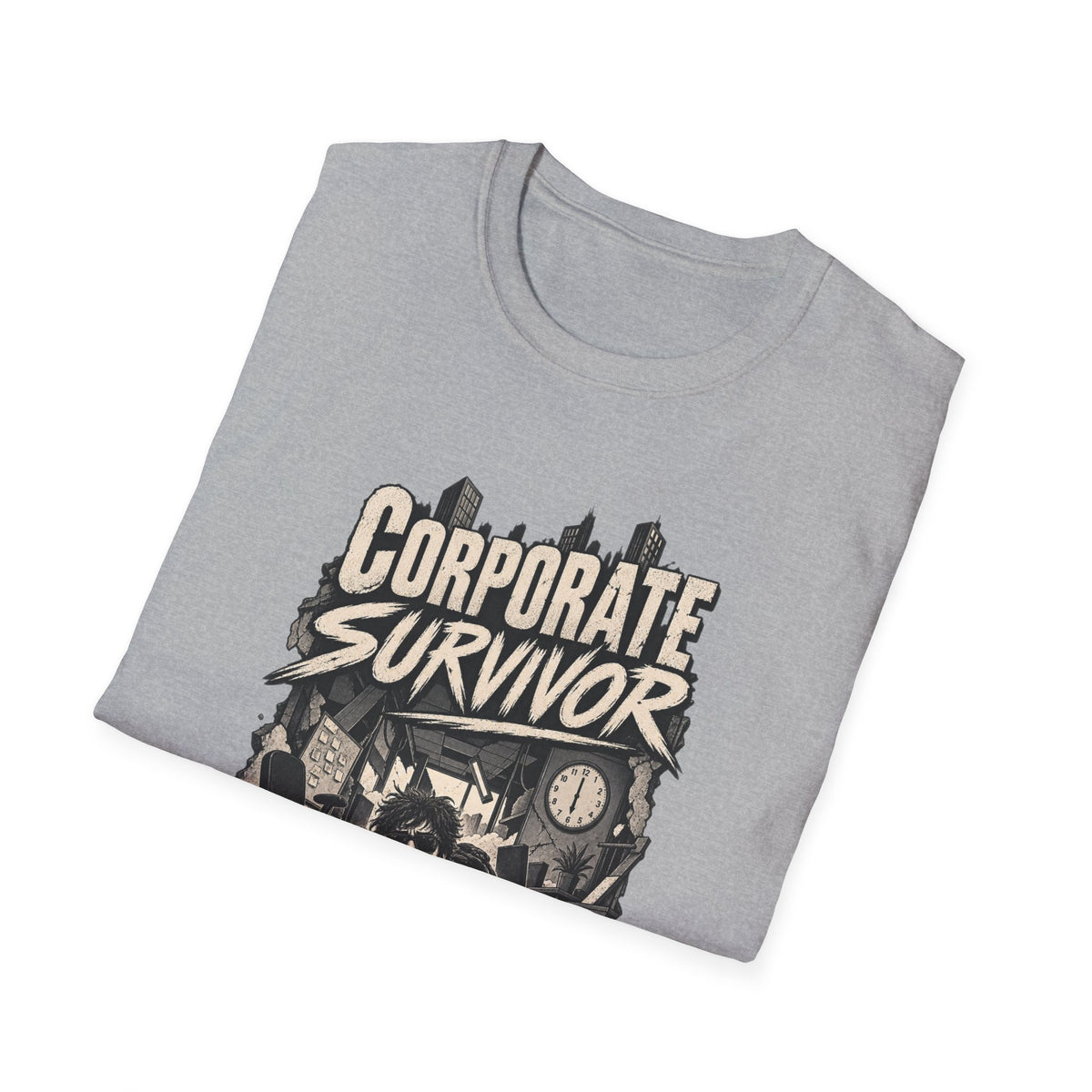 Funny Dark Humor Tshirt — Funny Office Tshirt Dark Humor Graphic Tee Unique Coworker Gift CORPORATE SURVIVOR Shirt