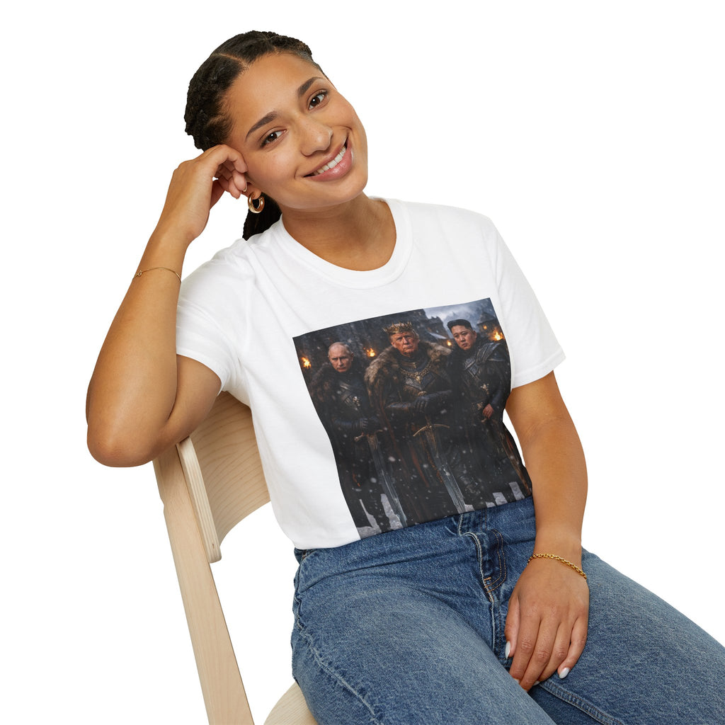 Funny Trump Putin Kim Jong Unique T-Shirt Artwork Throne Unisex Softstyle Tshirt